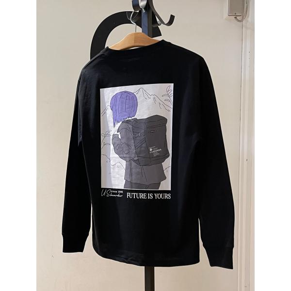 U.S.BOARDER ユーエスボーダー 長袖 Tシャツ ロンT バックプリント 女の子 リュック ...