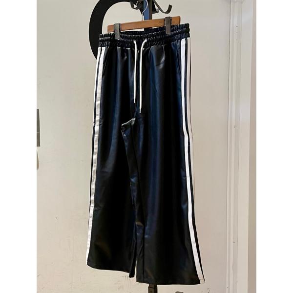 U.S.BOARDER ユーエスボーダー usboarder レザーパンツ トラックパンツ ラインパ...