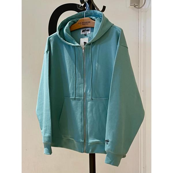 U.S.BOARDER ユーエスボーダー パーカー hoodie ジップパーカー サックスブルー