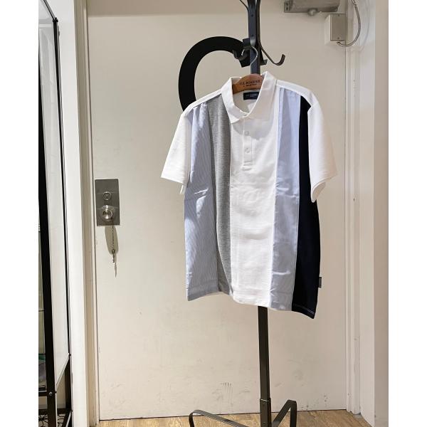 U.S.BOARDER ユーエスボーダー usboarder ポロシャツ ホワイト 白色 ジオメトリ...