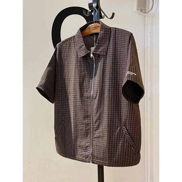 U.S.BOARDER ユーエスボーダー 半袖 シャツ チェック柄 シャツブルゾン シャツジャケット...