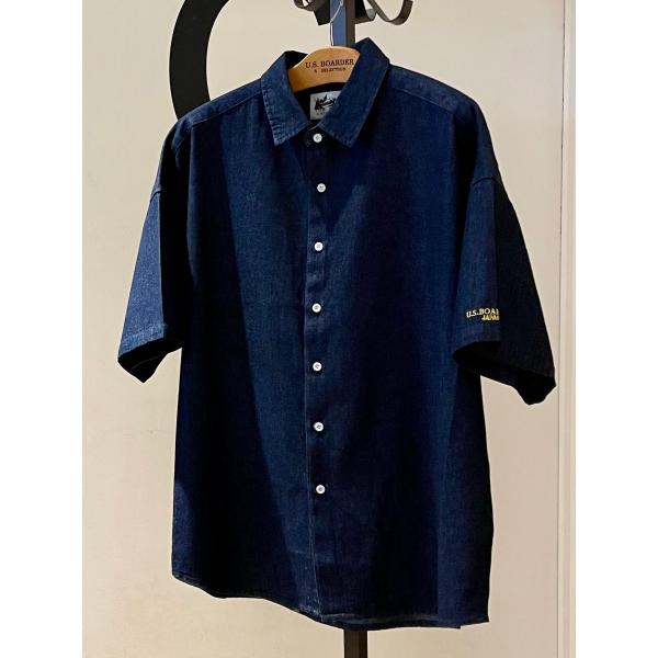 U.S.BOARDER ユーエスボーダー 半袖 5分袖 シャツ デニムシャツ