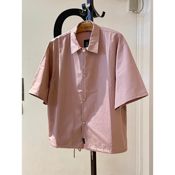 U.S.BOARDER ユーエスボーダー 半袖 5分袖 シャツ シャツジャケット ピンク