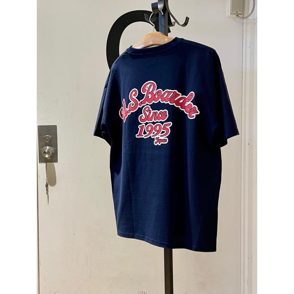 U.S.BOARDER ユーエスボーダー usboarder Tシャツ バックプリント ネイビー 野...