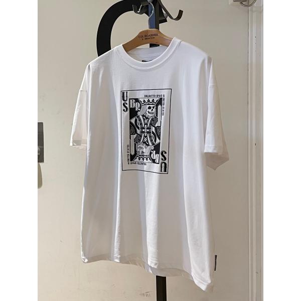 U.S.BOARDER ユーエスボーダー 半袖 Tシャツ プリントTシャツ トランプ 絵札 キング ...