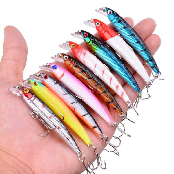 ルアー 12色セット 5g シンキングミノー シャロー ミノー フィッシング 釣り 海釣り 磯釣り ...