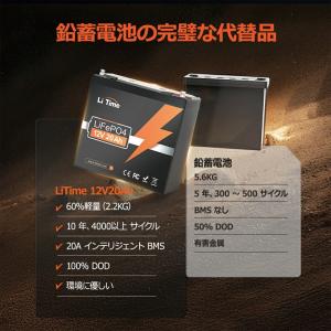 バッテリー LiTime 12V 20Ah 魚...の詳細画像2