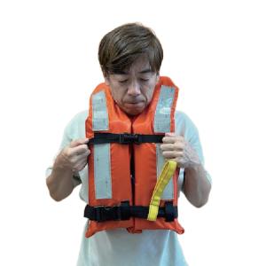 救命胴衣 大型船舶用救命胴衣 首掛け式 NQ-24AT 20着セット オレンジ ライフジャケット 救命用 国土交通省型式承認 日本救命器具 三YD