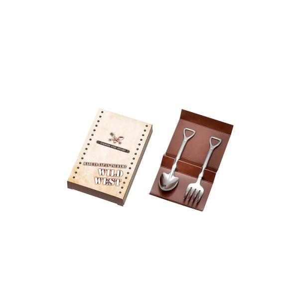 カトラリー 2本セット WW-01 ワイルドウエスト スプーン フォーク 新潟産 燕産 国産 ギフト...