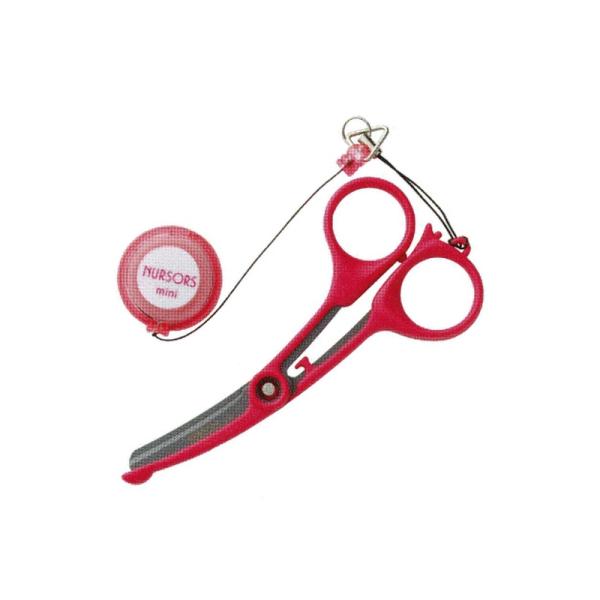 ハサミ ナーサス ミニ カラー選択 NS-130 10本入 カラー選択 フッ素加工 ベタつき防止 ス...