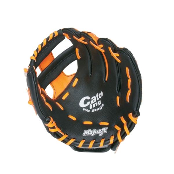 グローブ ファミリーグローブ ブラック×オレンジ BG80-72 左右選択 グラブ 野球 練習 部活...
