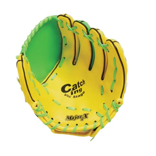 グラブ ファミリーグローブ イエロー×グリーン BG80-74 左右選択 グローブ 野球 練習 部活...