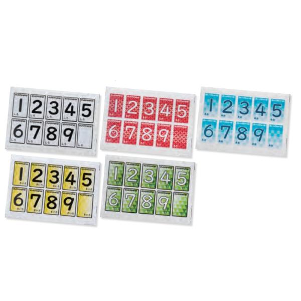 数字シール5色組 EKU400 イベント 運動会 シール ナンバー EVERNEW エバニュー Sス...
