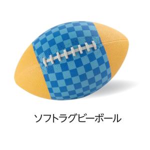ソフトラグビーボール EKD440 直径17×...の詳細画像1