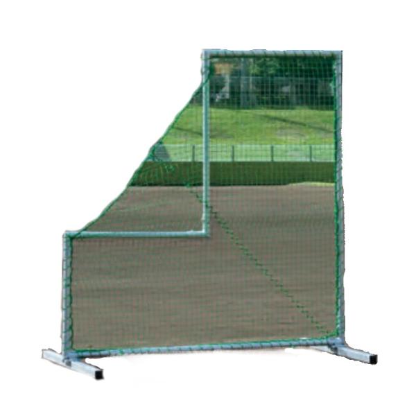 受注生産 ピッチャーネット ST EKC186 200×90×203cm 球技 防球ネット 緑 スチ...
