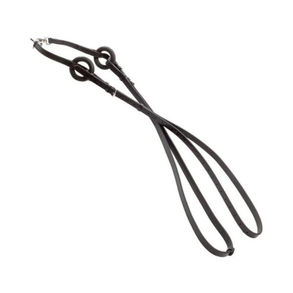 サイドレーン KA261 黒 フル ポニー/コブ 革 調馬策用 馬術 乗馬 馬 ドイツ Kavalk...