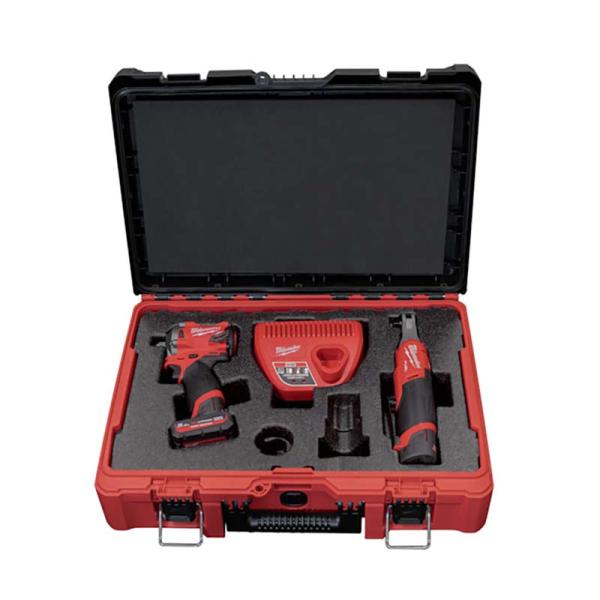 電動工具 M12 FUEL パワーパック インパクトレンチ 3/8インチハイスピードラチェットレンチ...