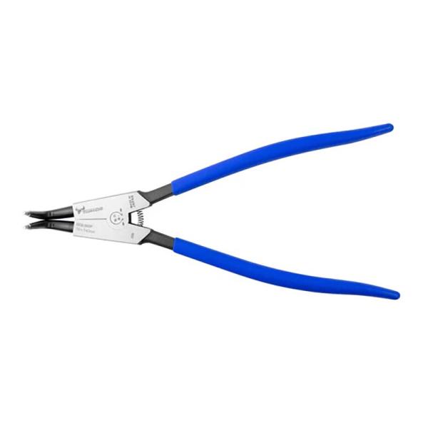 硬質ビット スナップリングプライヤー 軸用曲爪 バネ付 300mm SEB-300P プライヤー 機...