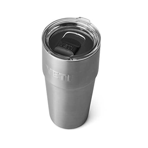 YETI Rambler 16オンス スタッカブルパイント マグスライダー蓋付き 真空断熱 ステンレ...