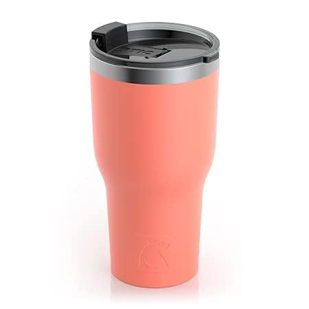 RTIC 30 OZ INSULATED TUMBLER STAINLESS STEEL COFFE...