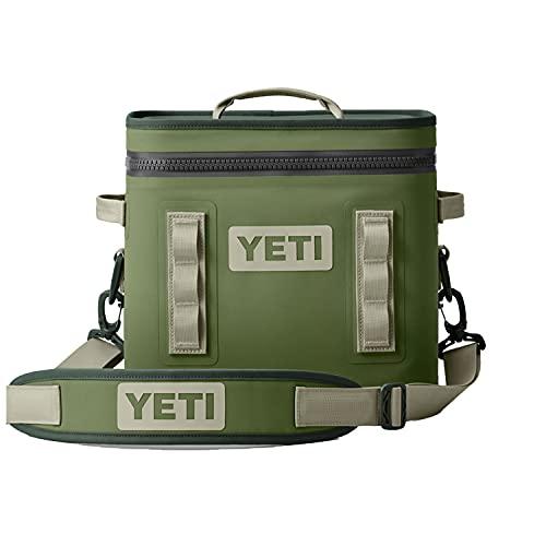YETI Hopper Flip 12 ポータブルソフトクーラー:YETI、ハイランズオリーブ