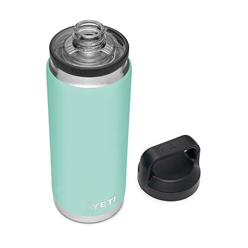 YETI Rambler 26オンス ボトル キャップ付き 真空断熱 ステンレス製、シーフォーム