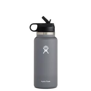 HYDRO FLASK 32 OZ WIDE MOUTH STRAW LID STONE
