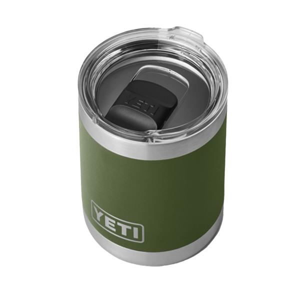 YETI Rambler 10オンス ローボール マグスライダー蓋付き 真空断熱 ステンレス製、ハイ...