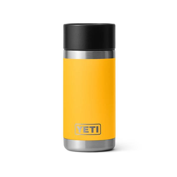YETI Rambler 12オンス ボトル キャップ付き 真空断熱 ステンレス製、アルパインイエロ...