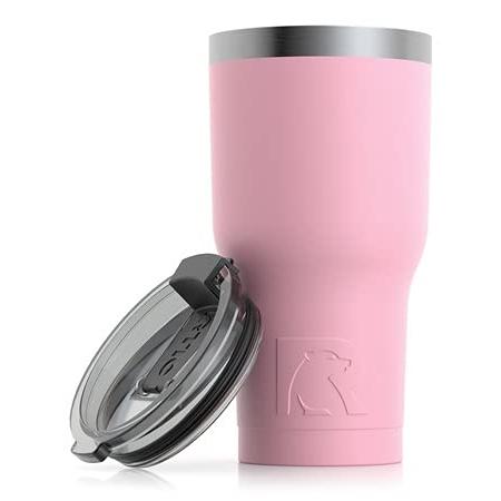 RTIC 20 OZ INSULATED TUMBLER STAINLESS STEEL COFFE...