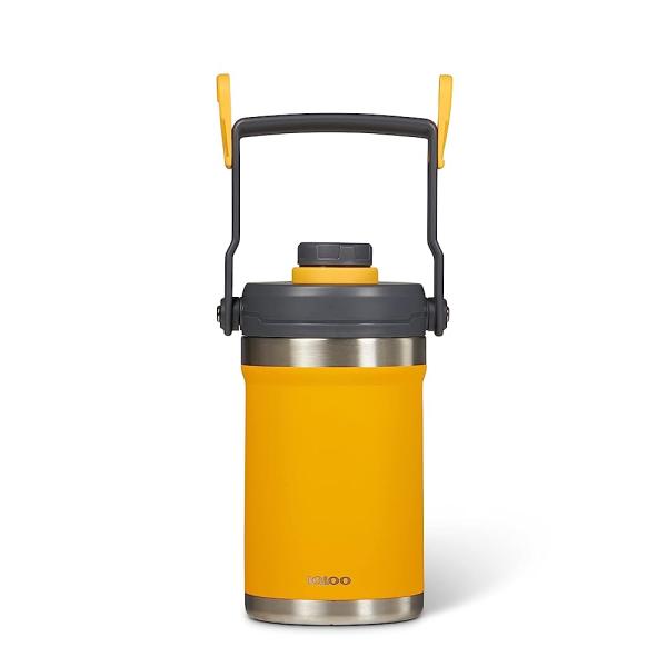 IGLOO 1/2 GAL YELLOW STAINLESS STEEL SPORT JUG