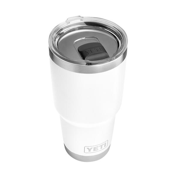 YETI Rambler 30オンス タンブラー マグスライダー蓋付き 真空断熱 ステンレス製、ホワ...