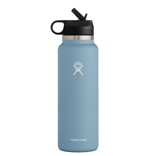 HYDRO FLASK 40 OZ WIDE MOUTH STRAW LID RAIN