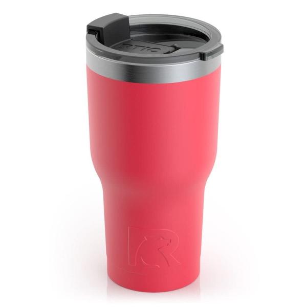 RTIC 20 OZ INSULATED TUMBLER STAINLESS STEEL COFFE...