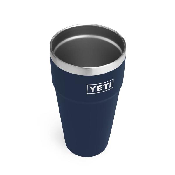 YETI Rambler 26オンス スタッカブルカップ 真空断熱 ステンレス製、ネイビー