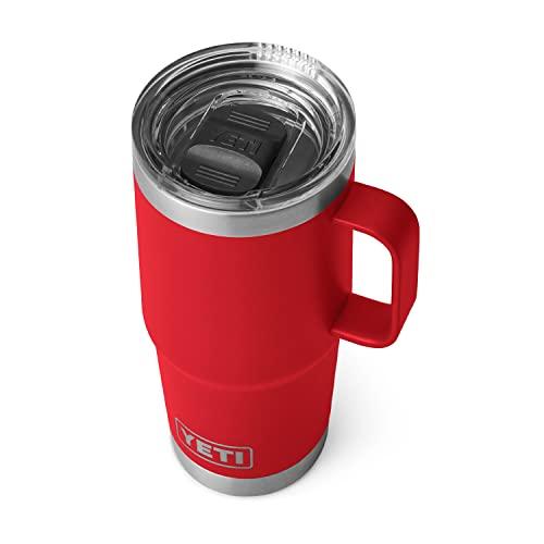YETI RAMBLER 20 OZ TRAVEL MUG, STAINLESS STEEL, VA...