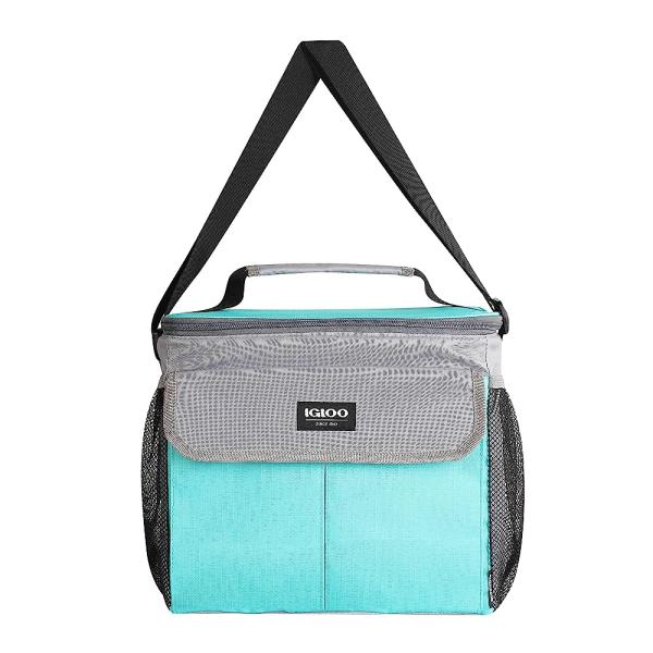 IGLOO HLC ULTRA 12-CAN COOLER- AQUA/GREY