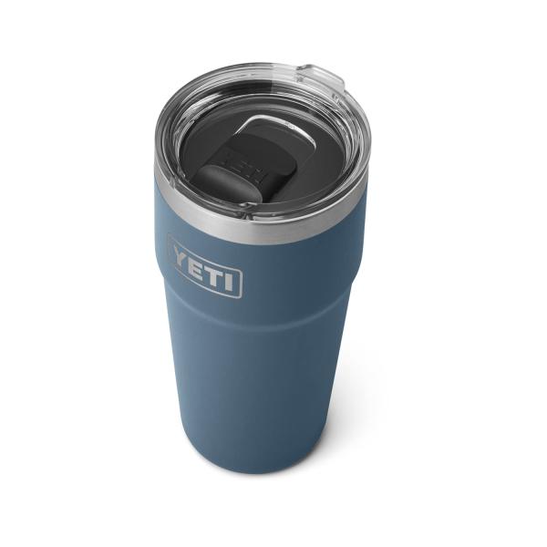 YETI Rambler 16オンス スタッカブルパイント マグスライダー蓋付き 真空断熱 ステンレ...