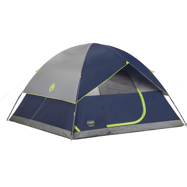 Coleman Sundome Camping Tent, 3 Person, Navy Blue