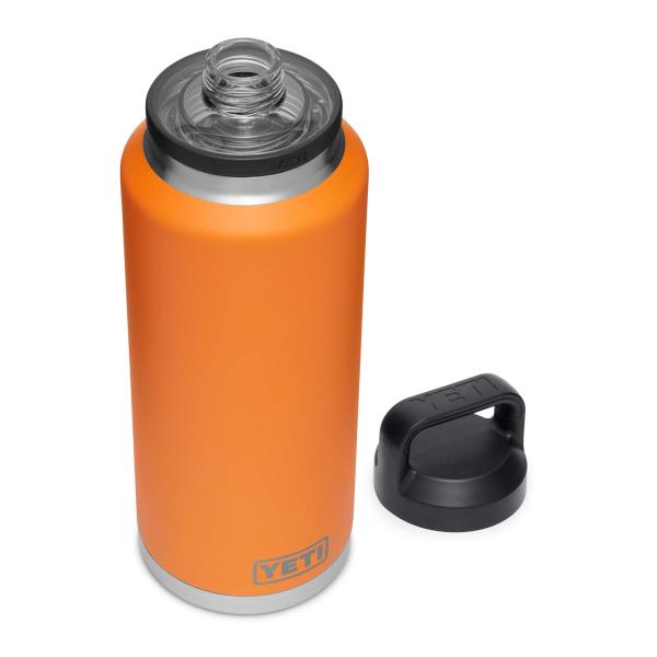 YETI Rambler 46オンス ボトル キャップ付き 真空断熱 ステンレス製、キングクラブ