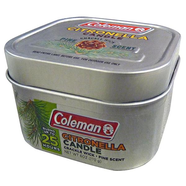 COLEMAN PINE SCENTED CITRONELLA CANDLE WITH WOODEN...
