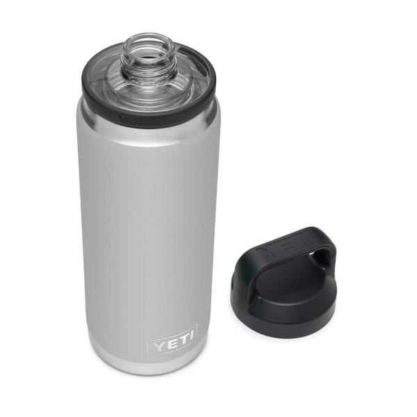 YETI Rambler 26オンス ボトル キャップ付き 真空断熱 ステンレス製、グラネットグレー