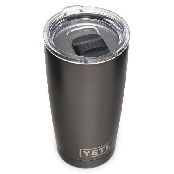 YETI Rambler 20オンス タンブラー マグスライダー蓋付き 真空断熱 ステンレス製、グラ...