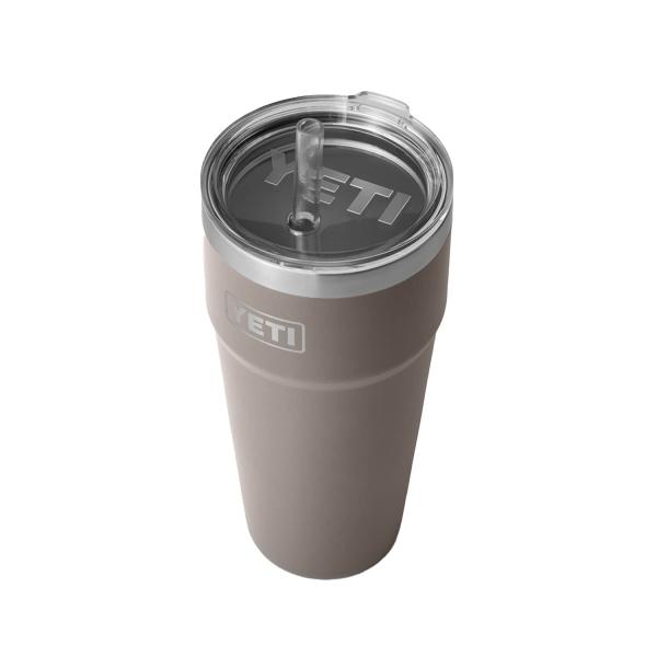 YETI Rambler 26オンス ストローカップ ストロー蓋付き 真空断熱 ステンレス製、シャー...