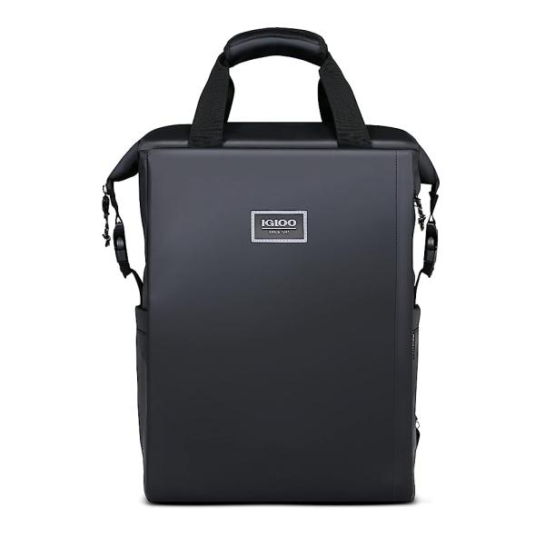 IGLOO SOUTH COAST BLACK SNAPDOWN 24-CAN BACKPACK