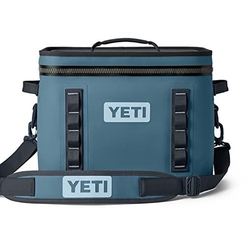 YETI Hopper Flip 18 ポータブルソフトクーラー:YETI、ノルディックブルー