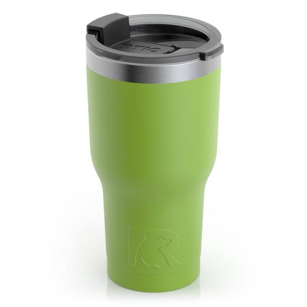 RTIC 20 OZ INSULATED TUMBLER STAINLESS STEEL COFFE...