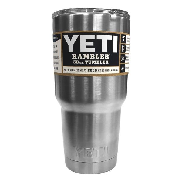 YETI Rambler 30オンス タンブラー 蓋付き 真空断熱 ステンレス製、ステンレス