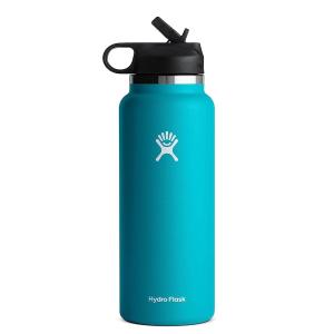 HYDRO FLASK 40 OZ WIDE MOUTH STRAW LID LAGUNA