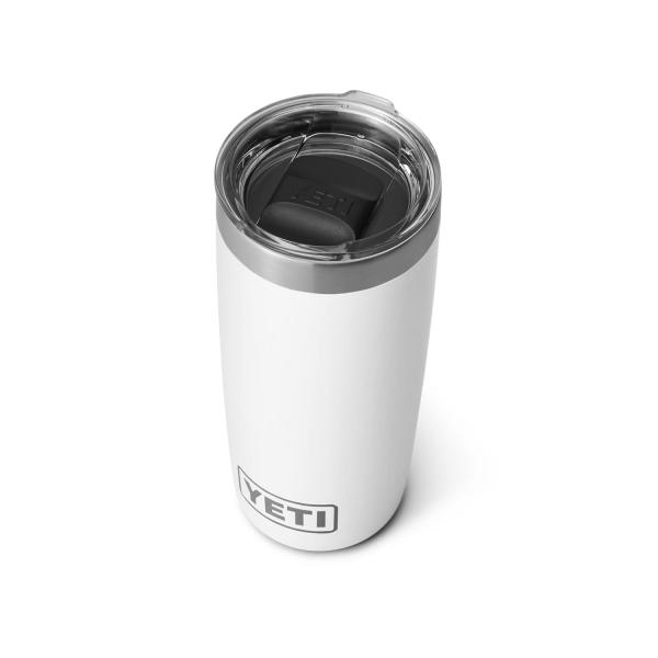 YETI Rambler 10オンス タンブラー マグスライダー蓋付き 真空断熱 ステンレス製、ホワ...